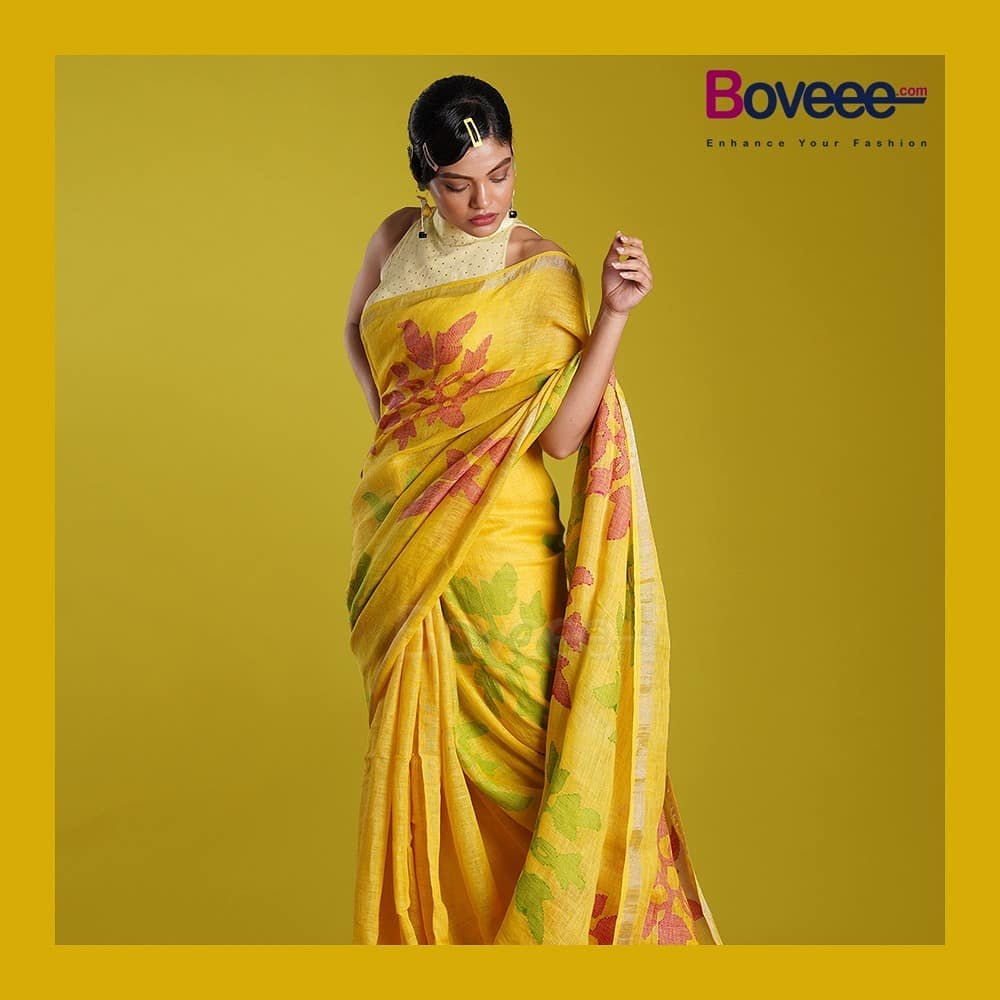 Purple Leheriya Pattern Digital Print Chanderi Saree With Zari Border –  Fabcurate