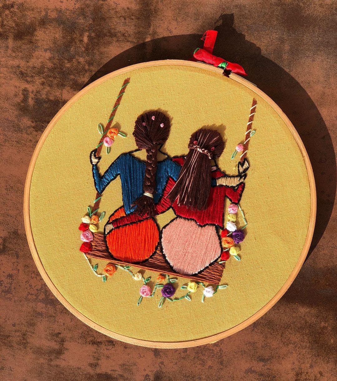 Magical die 4 inch embroidery hoop