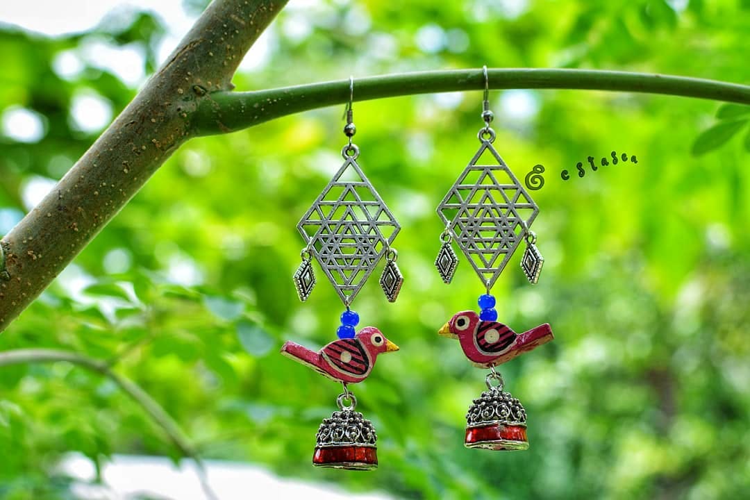 Oxidised earrings deals new collection