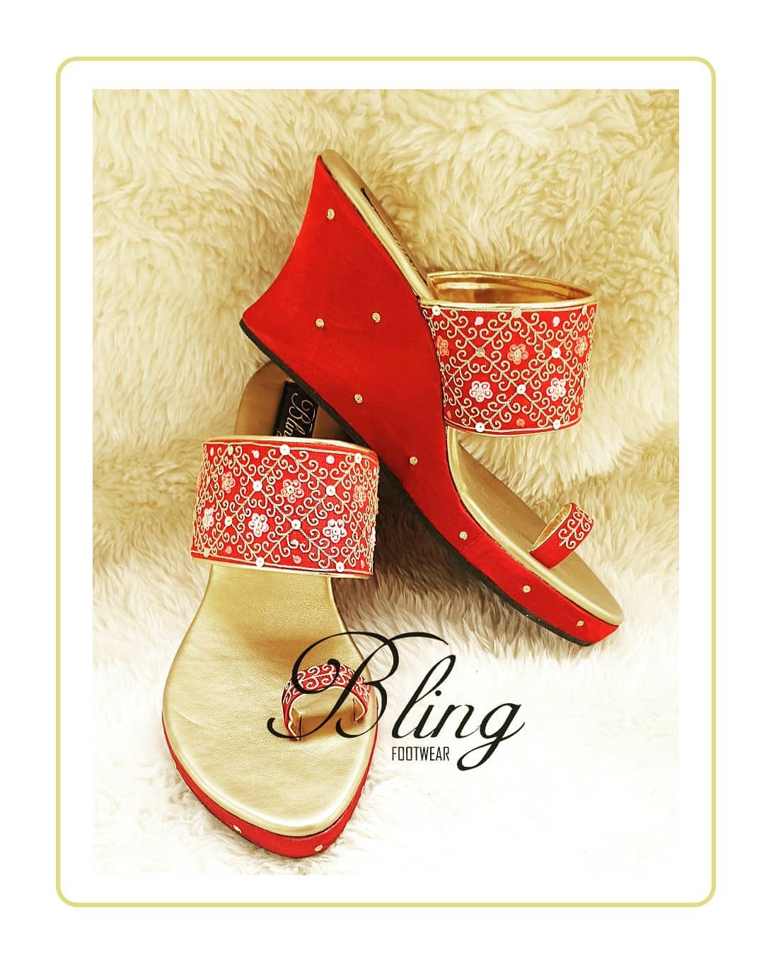 Moha Wedges | Customisable Red Bridal Footwear for Indian Weddings –  aroundalways