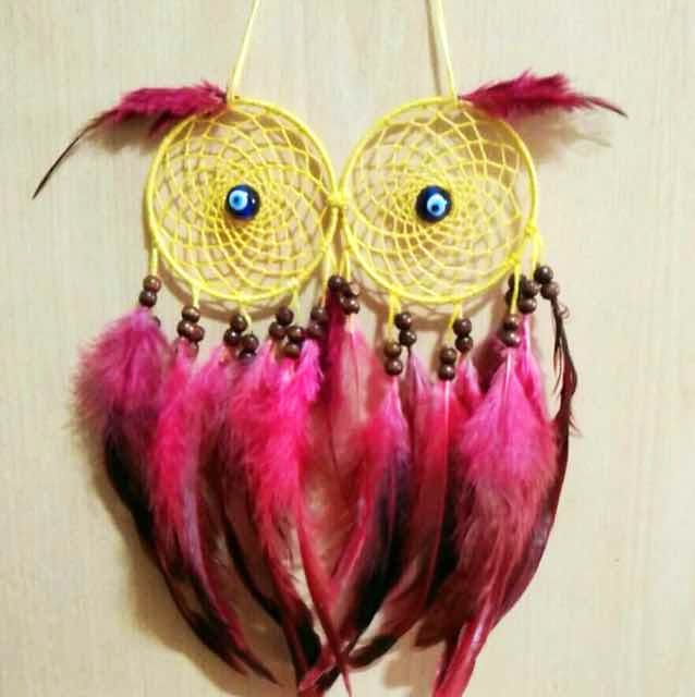 Feather,Pink,Magenta,Woolen,Fur,Crochet,Wool,Fashion accessory,Textile,Earrings