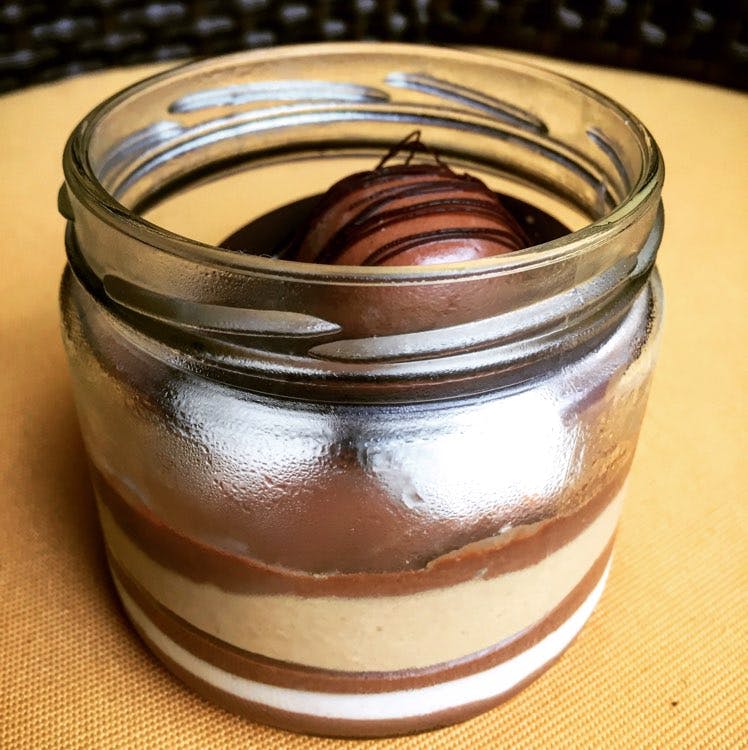 Mason jar,Food,Chocolate spread,Mousse,Chocolate syrup,Chocolate milk,Chocolate pudding,Cuisine,Pudding,Nocilla