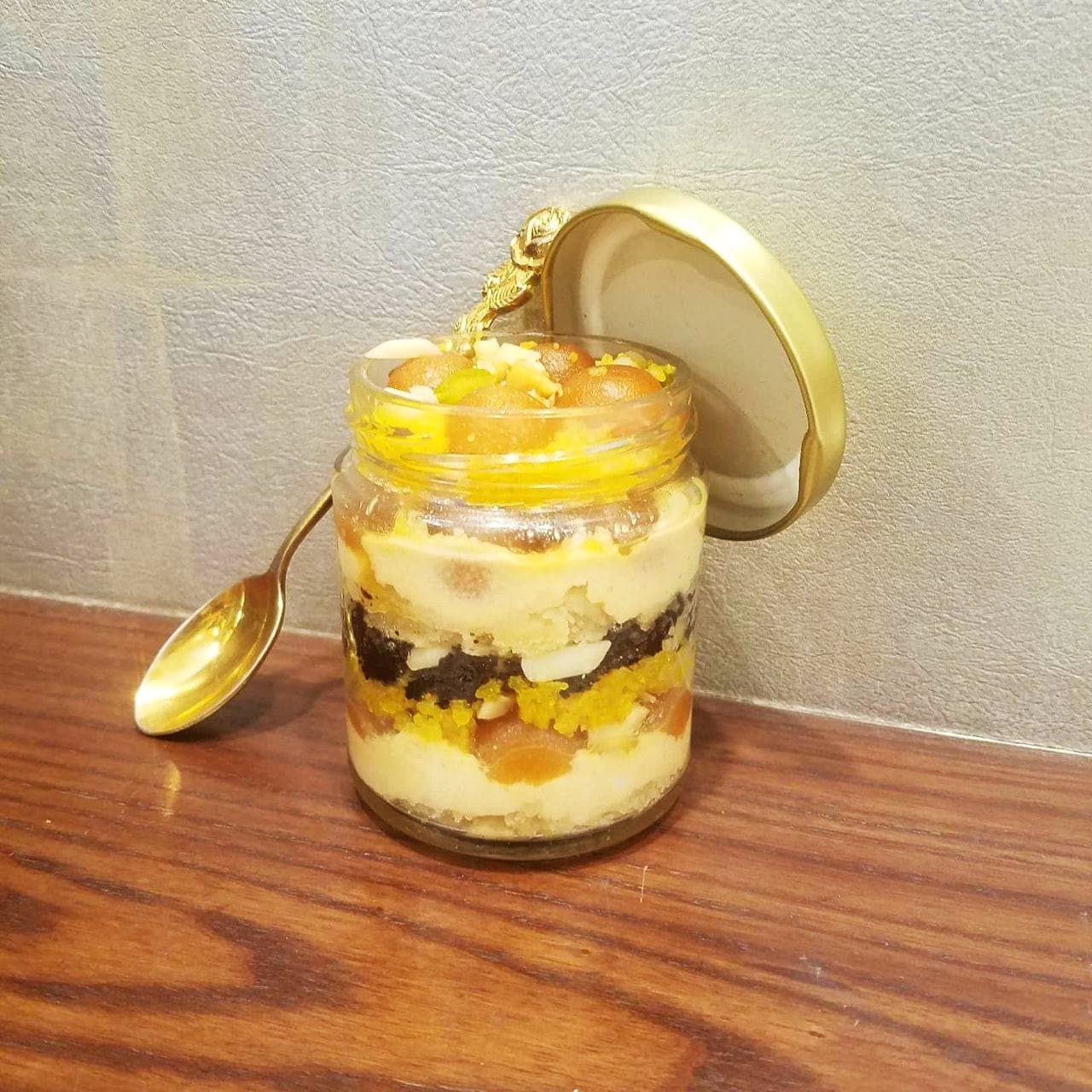 Mason jar,Food,Cuisine,Dish,Dessert,Parfait,Trifle,Ingredient,Snack,Tableware