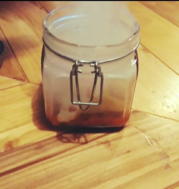 Mason jar,Food storage containers,Water,Glass,Lid,Wood,Drink