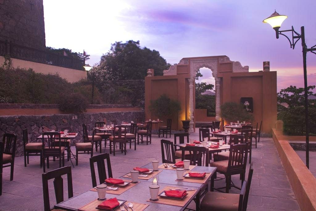 Restaurant,Building,Table,Furniture,Patio,Evening