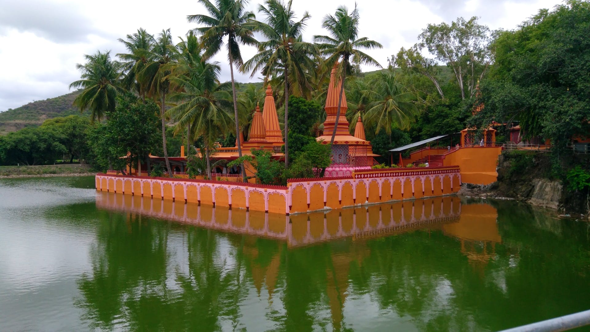 FInd Peace & Tranquility At This Temple Surrounded By A Lake