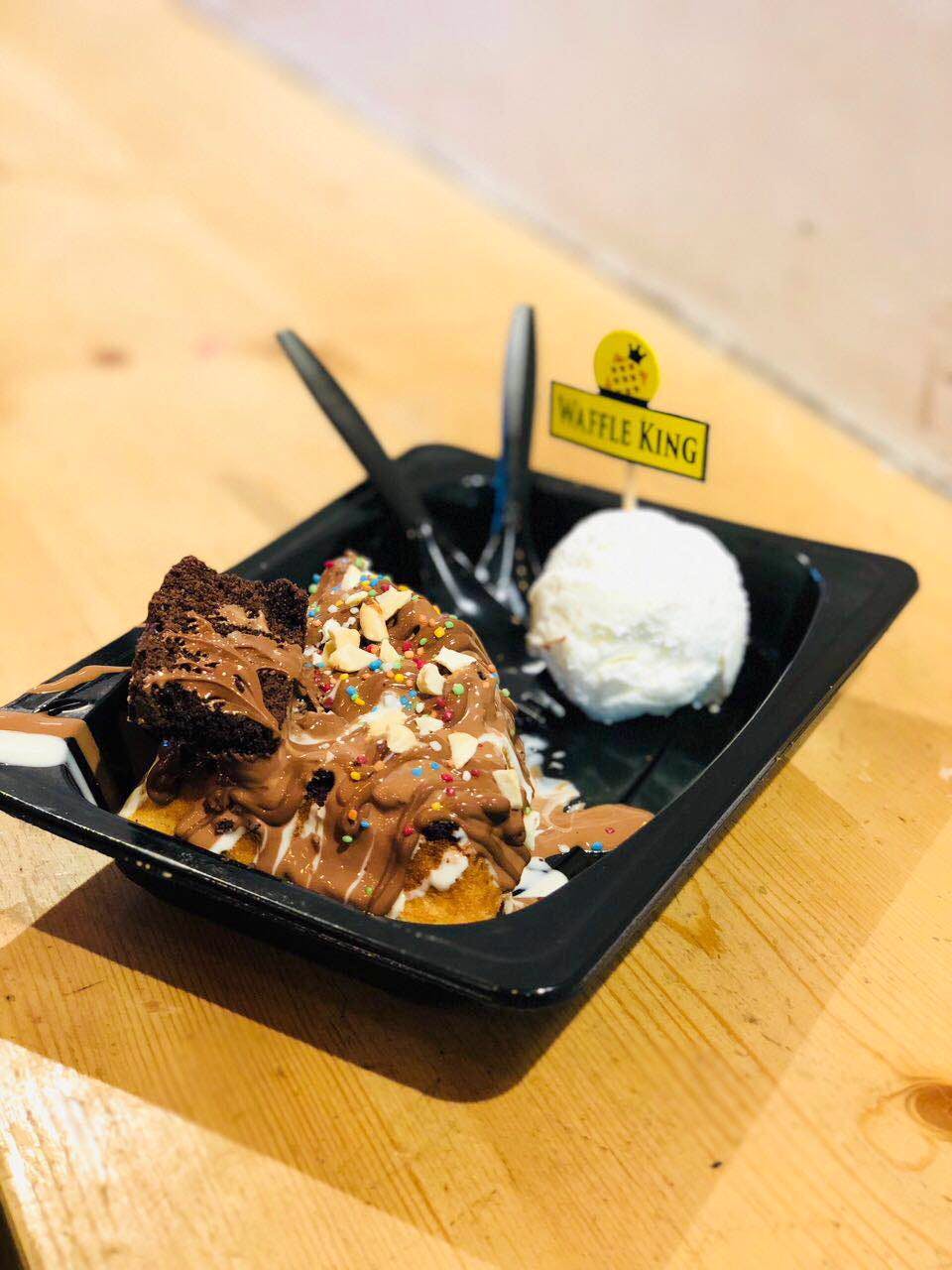 Regular Is Boring Try Nutella Weds Brownie Waffle At This Dessert Parlour Lbb