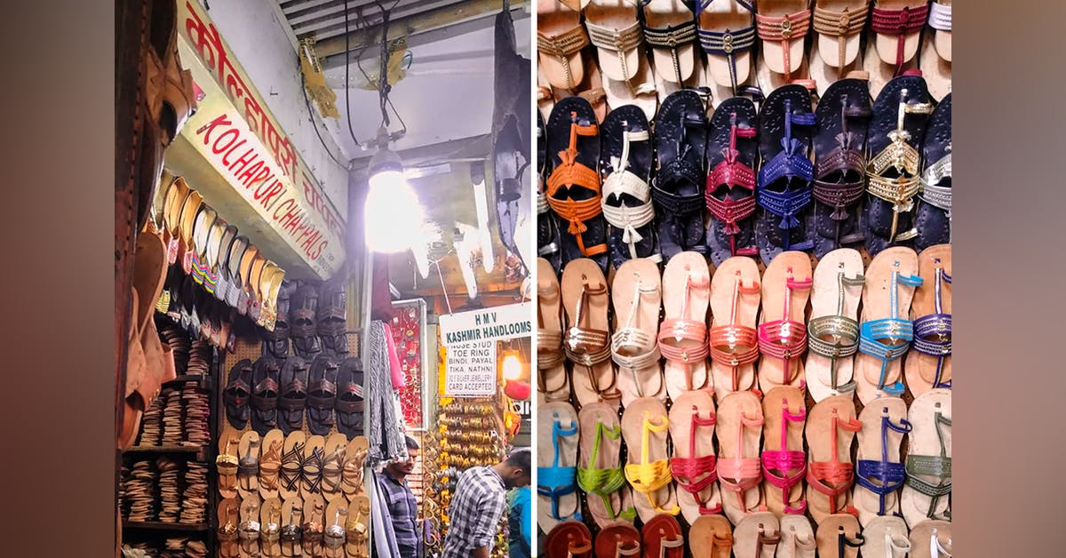 Kolhapuri Chappals Shop At Colaba Causeway I LBB, Mumbai