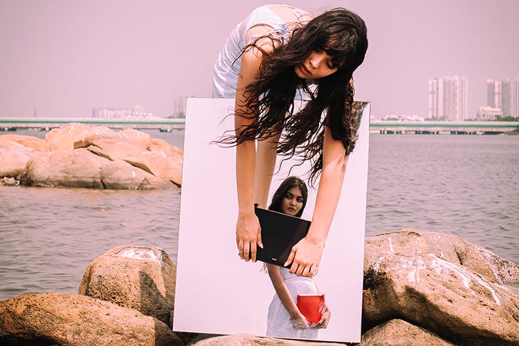 Beauty,Fashion,Pink,Water,Photography,Long hair,Dress,Black hair,Photo shoot,Model