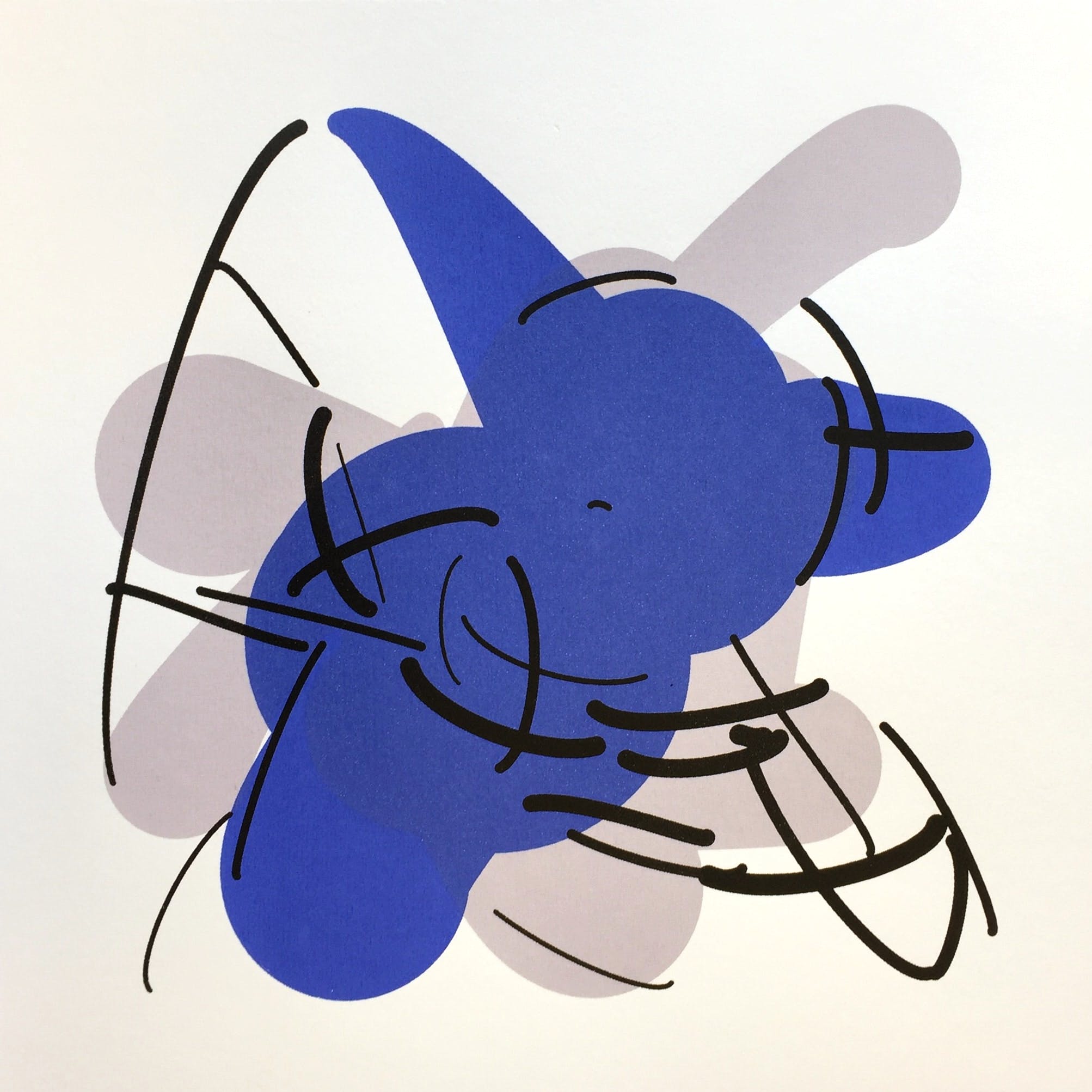 Blue,Mechanical fan,Cartoon,Illustration,Propeller,Art