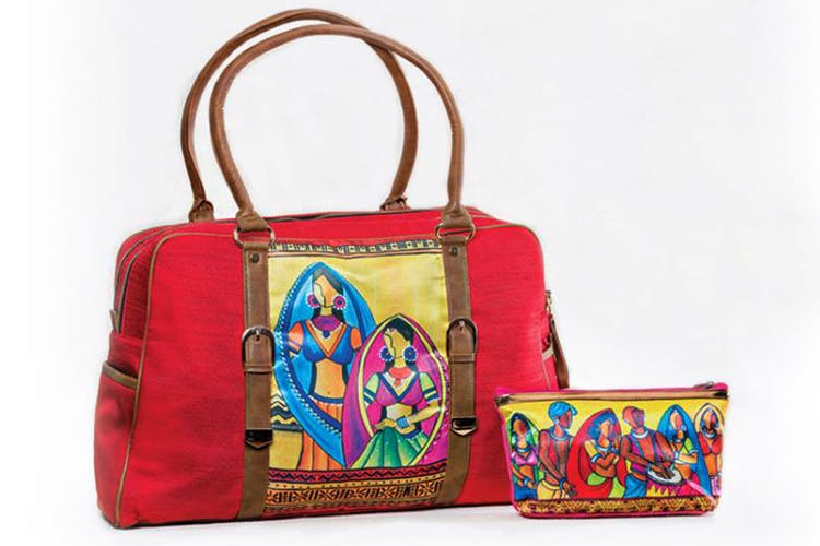 Buy All Things Sundar Girl's Silk Hand Bag (251-01, Multicolour) at  Amazon.in