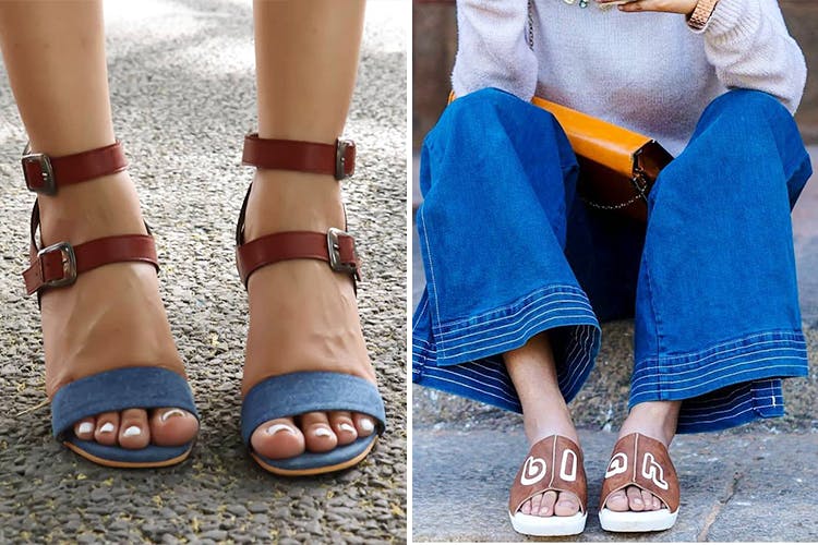 Footwear,Sandal,Street fashion,Blue,Leg,Shoe,Ankle,Toe,Human leg,Foot