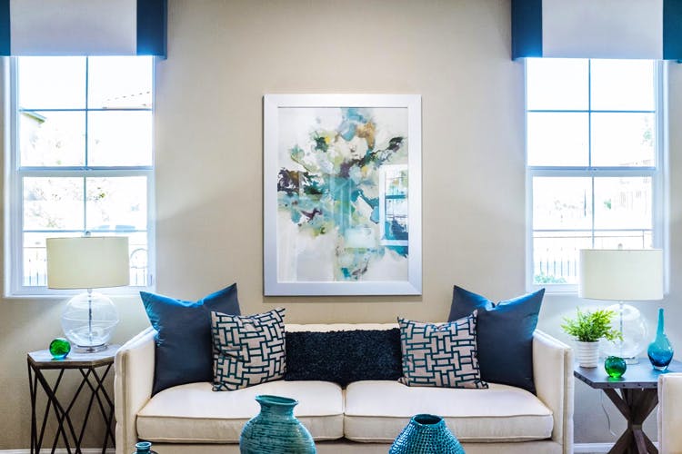 Living room,Blue,Room,White,Furniture,Interior design,Couch,Green,Turquoise,Aqua