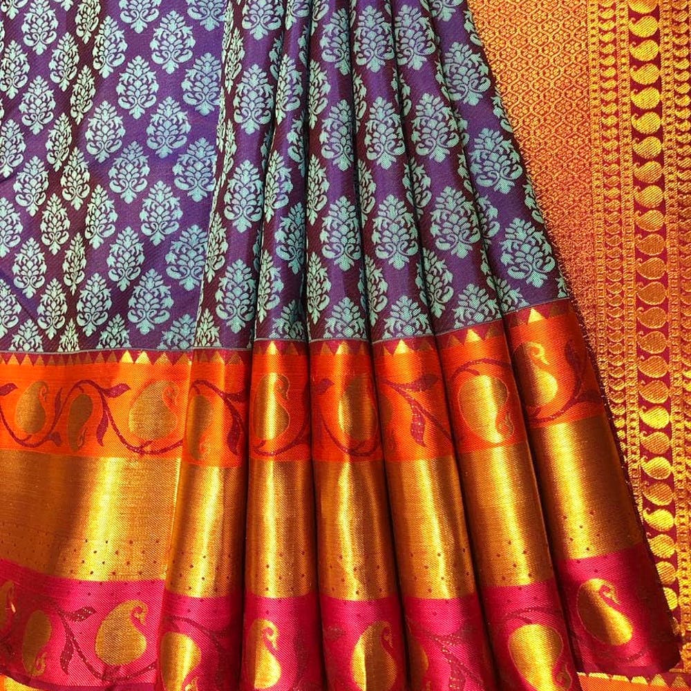 Orange,Textile,Maroon,Purple,Pattern,Magenta,Peach,Silk,Interior design,Woven fabric