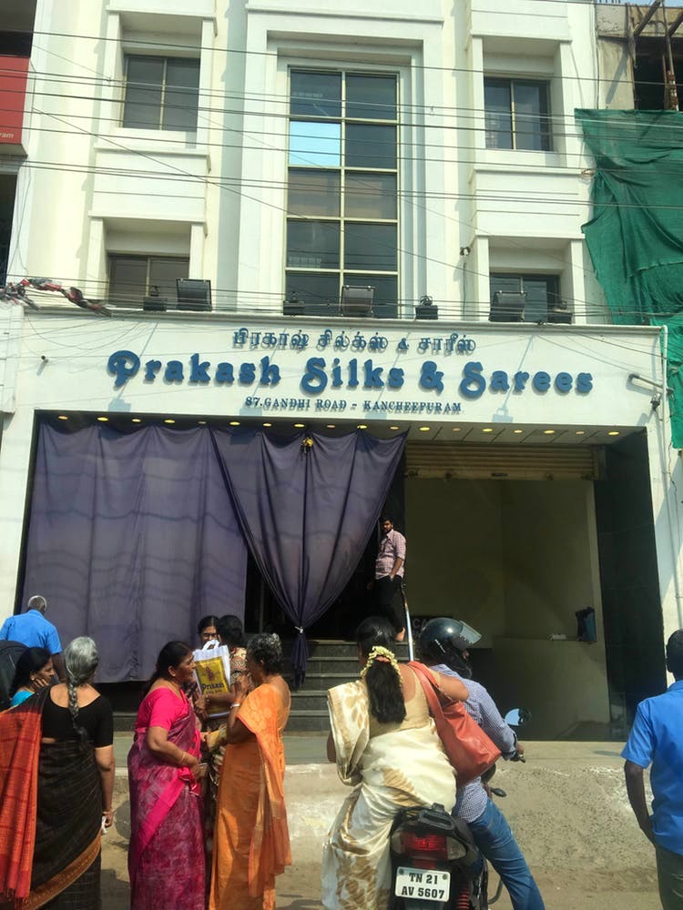 Which are the shops where I can get good silk sarees in Kanchipuram at best  prices? - Quora