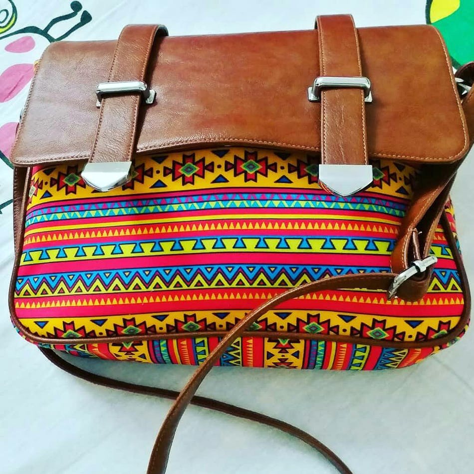 Buy online Multi Colored Canvas Ethnic Shopping Bag from Shopping Bags &  Totes for Women by All Things Sundar for ₹500 at 0% off | 2024 Limeroad.com