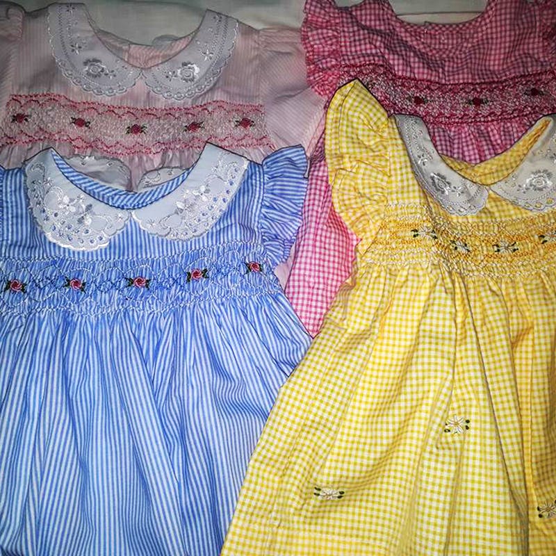 Clothing,Dress,Day dress,Blue,Yellow,One-piece garment,Pattern,Textile,Pattern,Peach