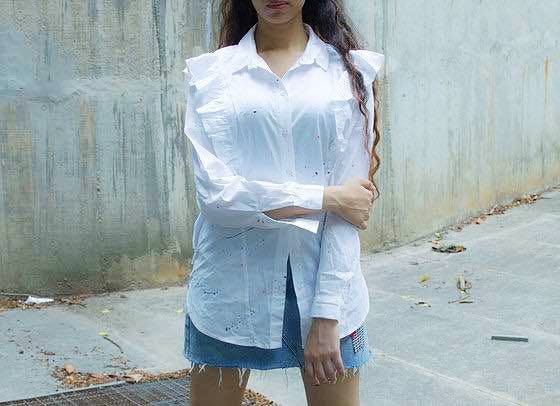 White,Clothing,Blue,Sleeve,Neck,Fashion,Jeans,Shirt,Denim,Dress shirt