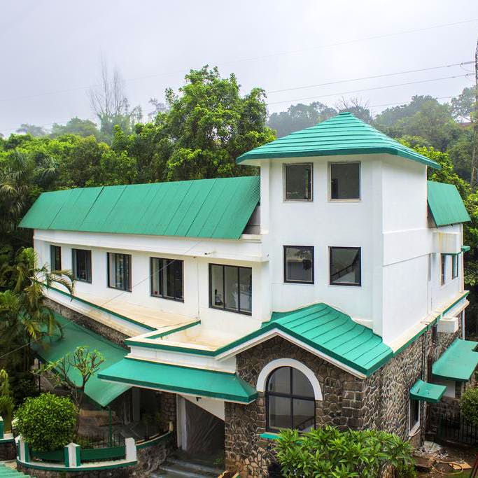House,Property,Green,Architecture,Turquoise,Home,Building,Real estate,Roof,Hill station