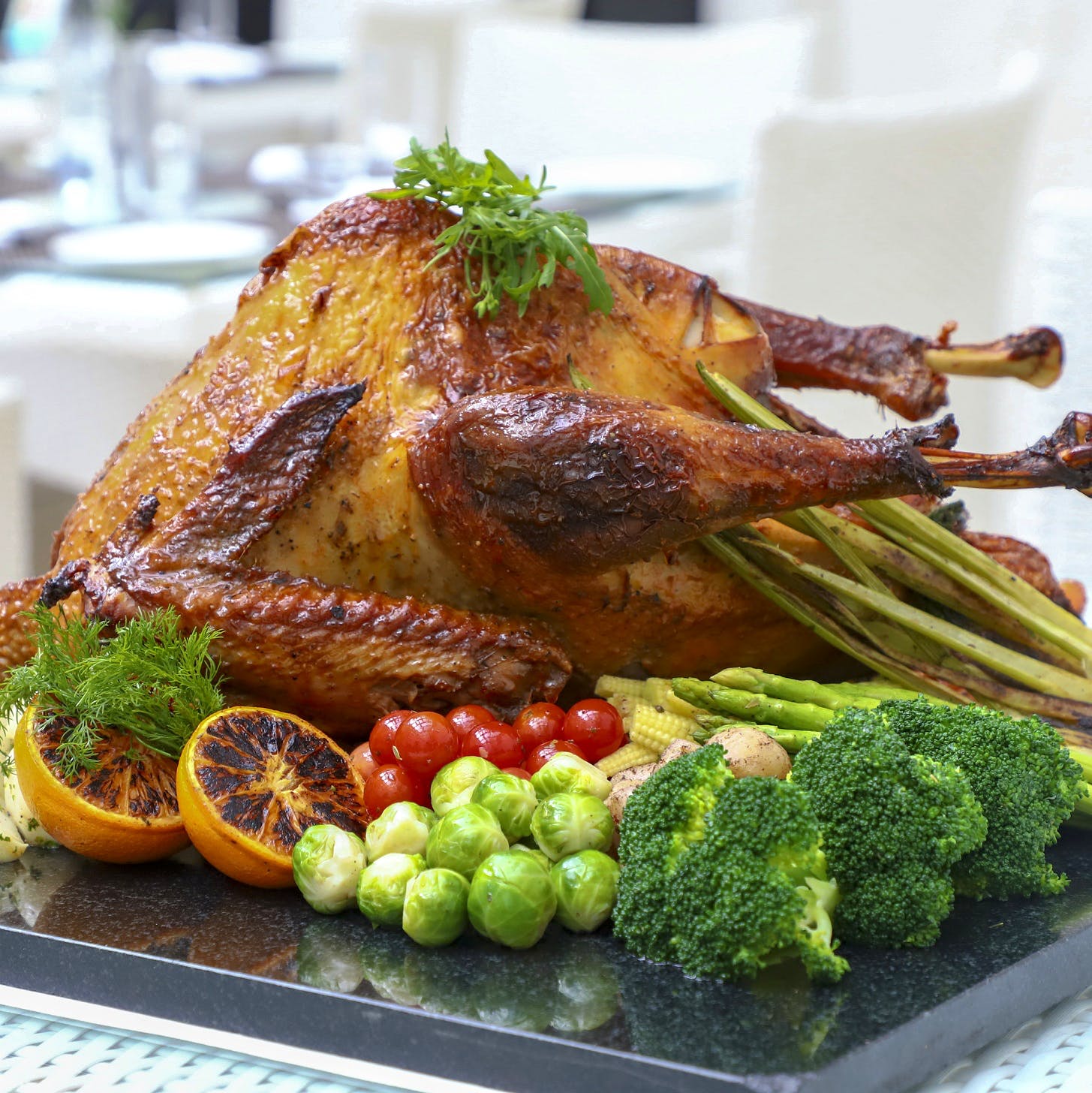 Dish,Food,Roast goose,Cuisine,Roasting,Ingredient,Hendl,Meat,Garnish,Duck meat