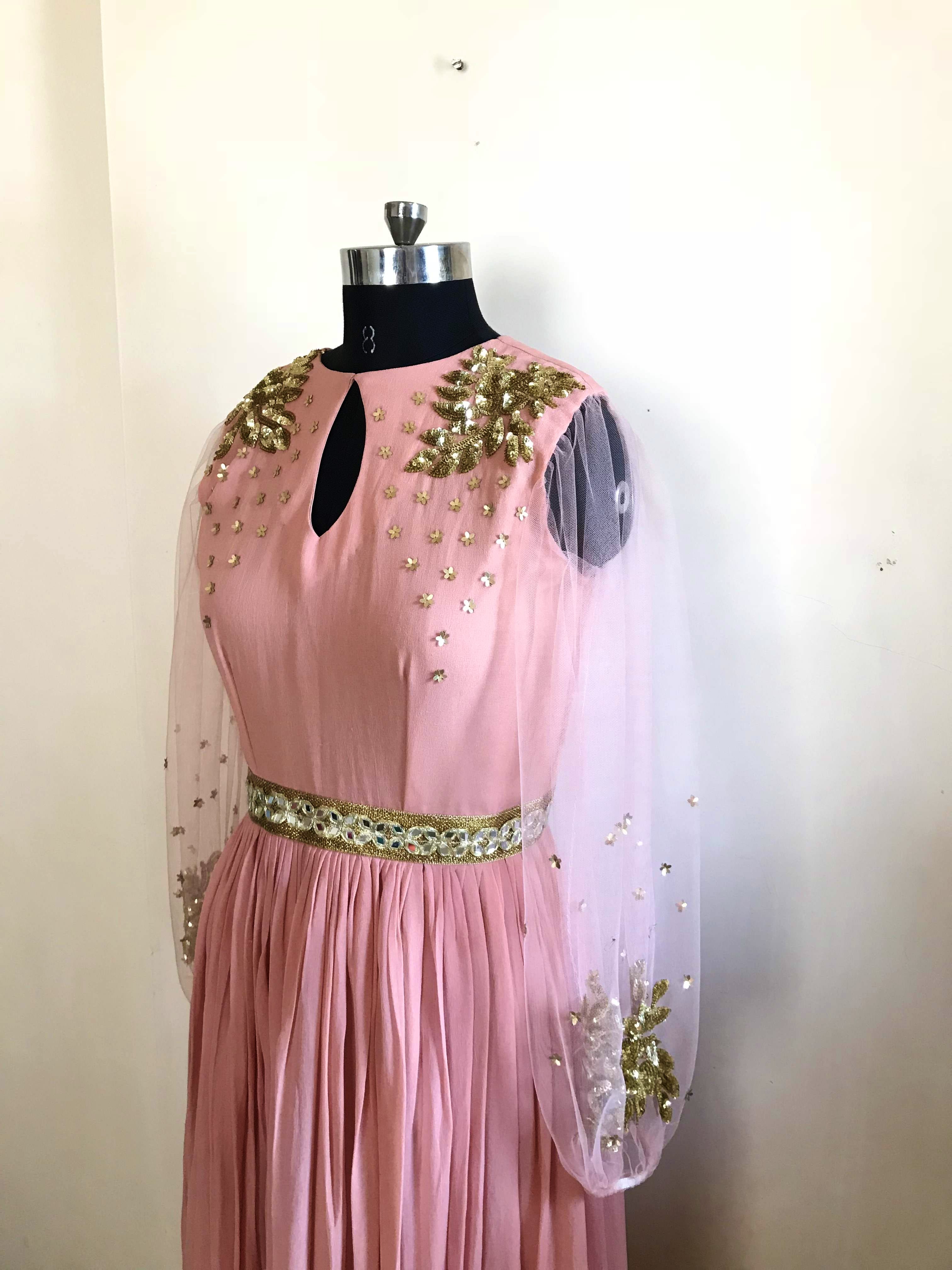 Clothing,Pink,Dress,Shoulder,Peach,Formal wear,Day dress,Cocktail dress,Outerwear,Joint