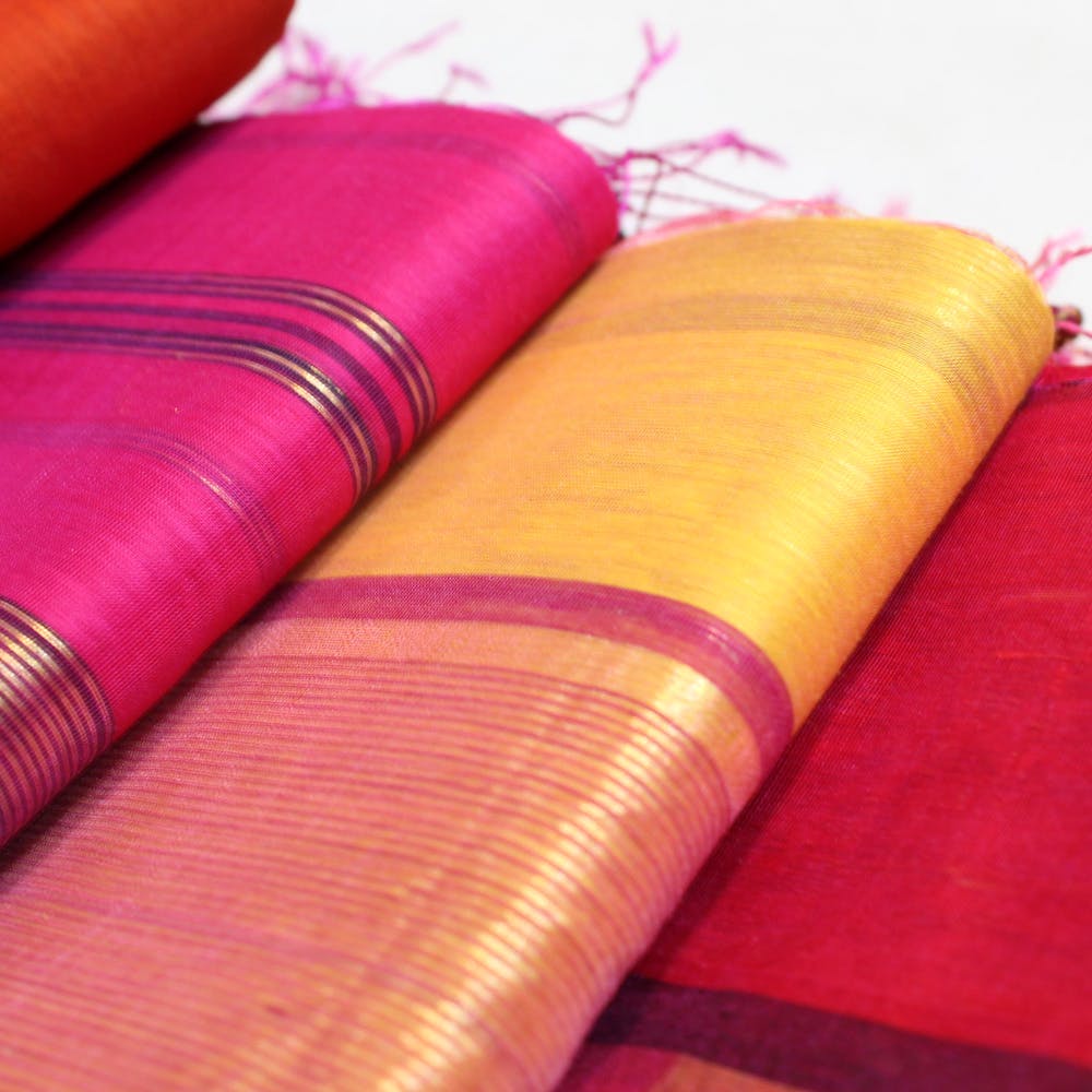 Pink,Magenta,Red,Purple,Textile,Material property,Silk,Yoga mat,Gift wrapping,Mat