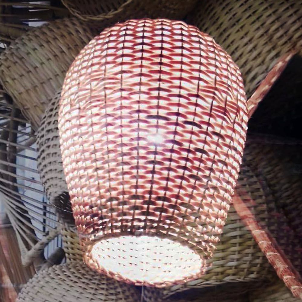 Architecture,Ceiling,Wicker,Pattern,Mesh,Lamp