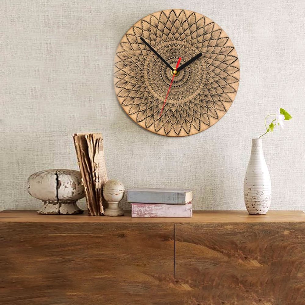 Clock,Wall,Furniture,Wallpaper,Room,Table,Still life photography,Tree,Home accessories,Interior design