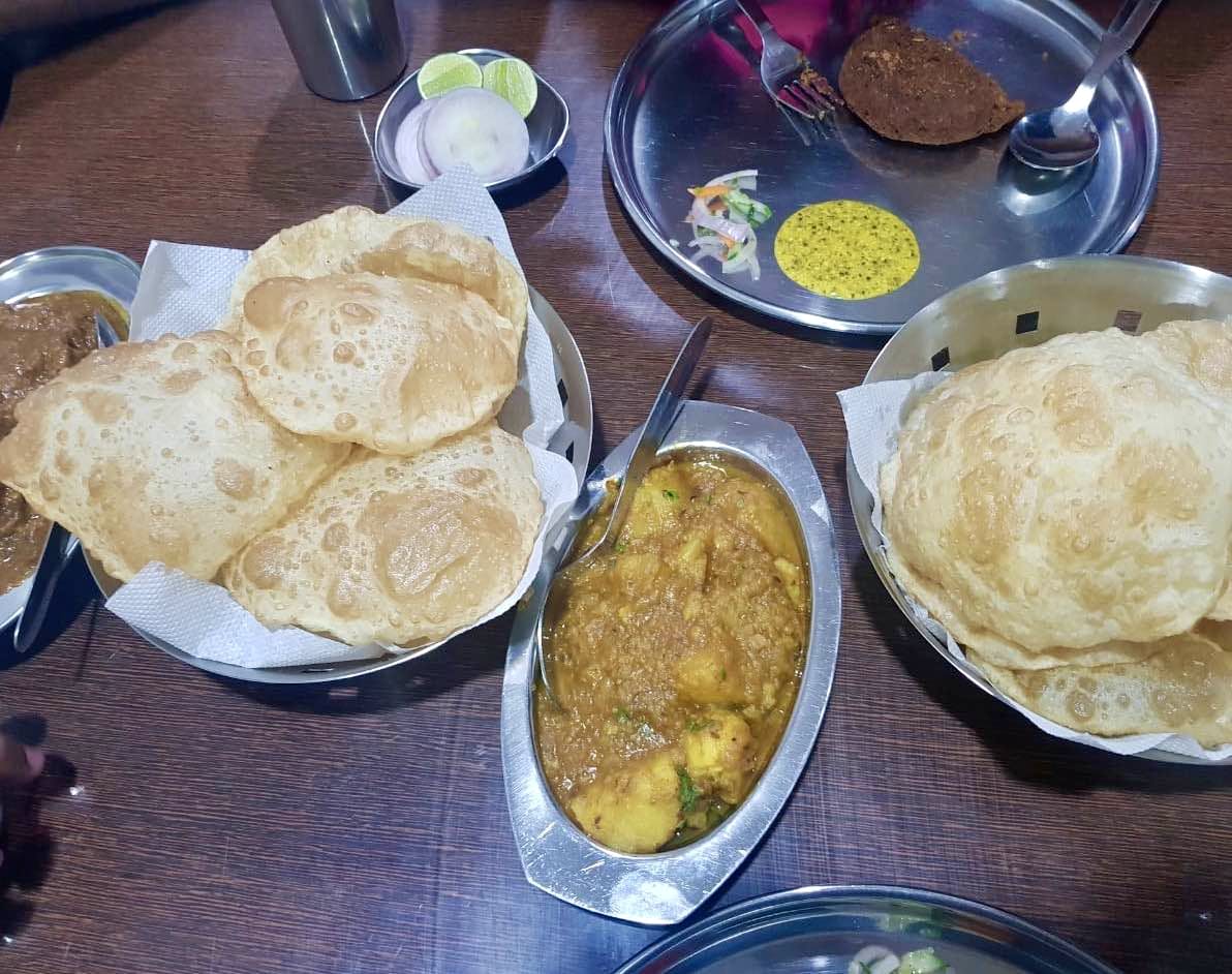 Dish,Food,Cuisine,Ingredient,Puri,Meal,Lunch,Chole bhature,Produce,Roti prata