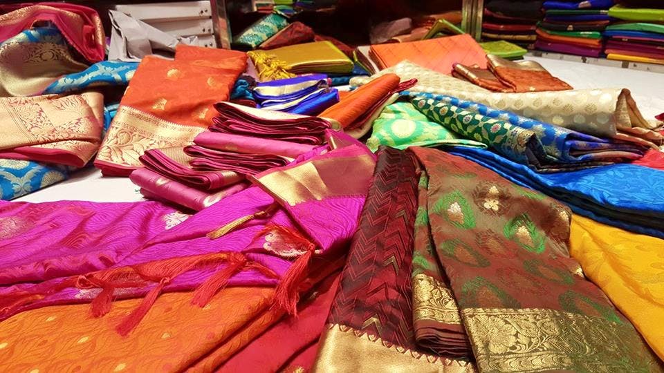Silk,Textile,Sari,Room,Magenta,Fashion accessory,Fashion design