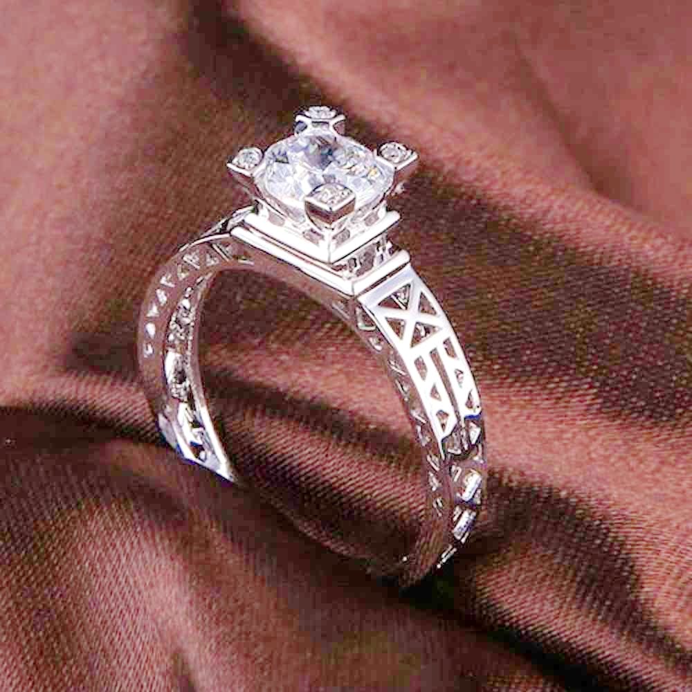 Buy GIVA 92.5 Sterling Silver Eiffel Tower Romance Ring for Women Online At  Best Price @ Tata CLiQ