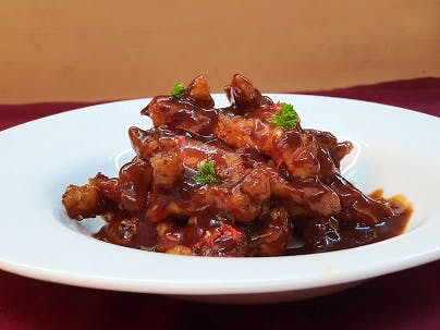 Dish,Cuisine,Food,Ingredient,Meat,General tso's chicken,Recipe,Produce,Caponata,Sweet and sour chicken