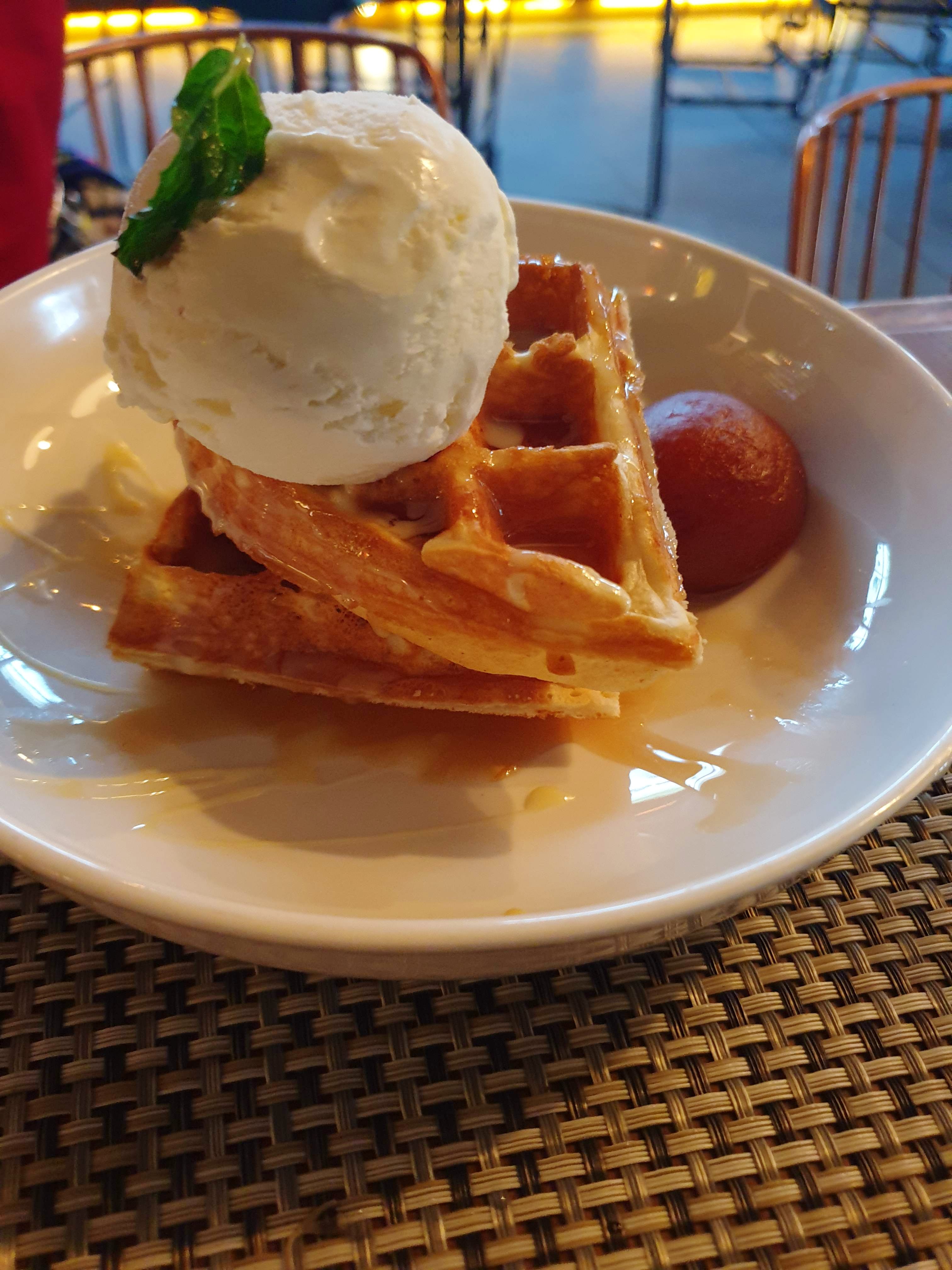 Dish,Food,Cuisine,Ingredient,Breakfast,Frozen dessert,Dessert,Waffle,Ice cream,Brunch