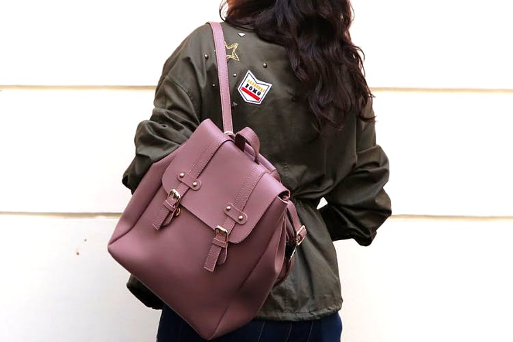 Bag,Shoulder,Pink,Brown,Handbag,Waist,Joint,Street fashion,Fashion,Fashion accessory