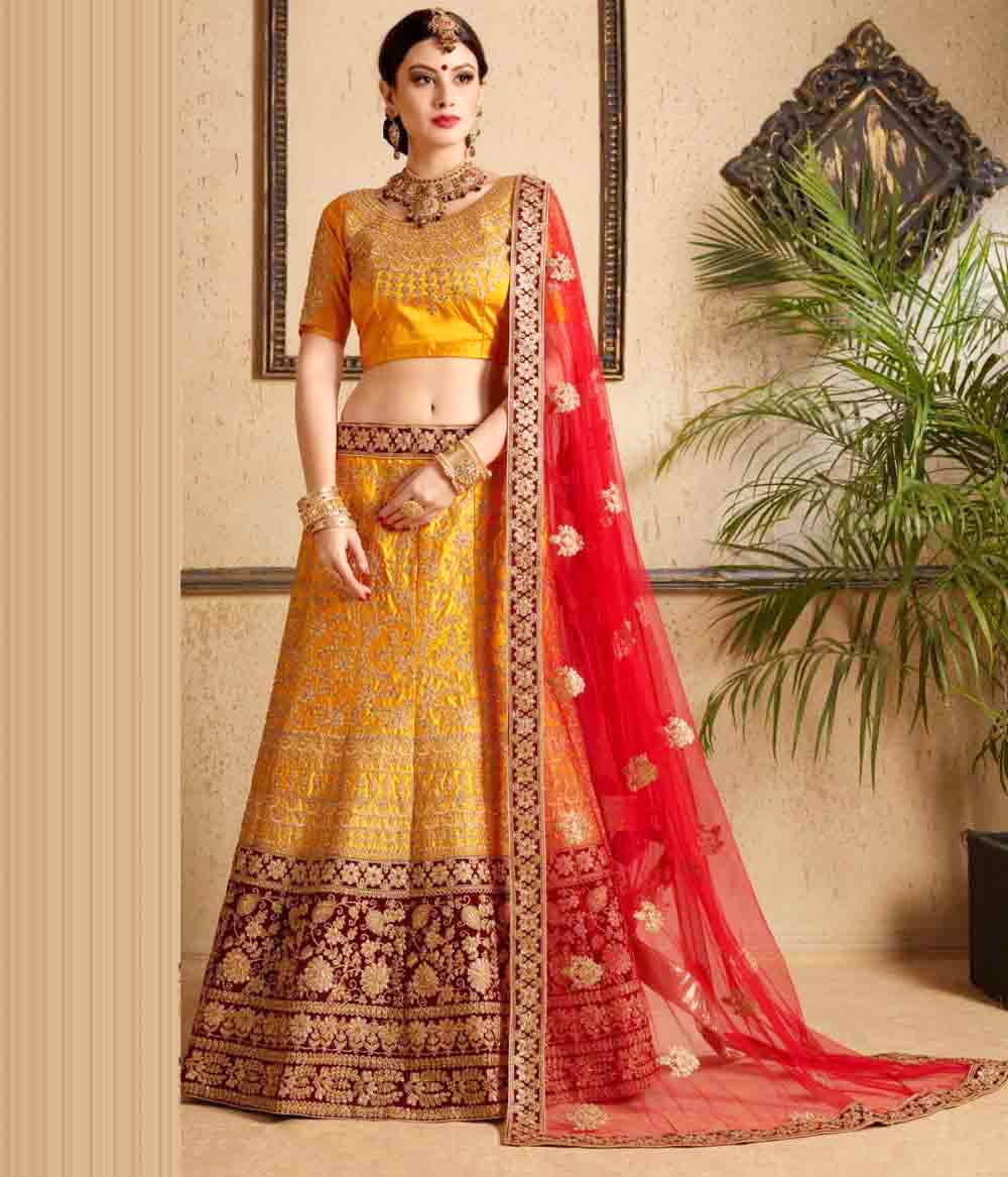 Clothing,Yellow,Orange,Sari,Fashion model,Formal wear,Dress,Pink,Maroon,Peach