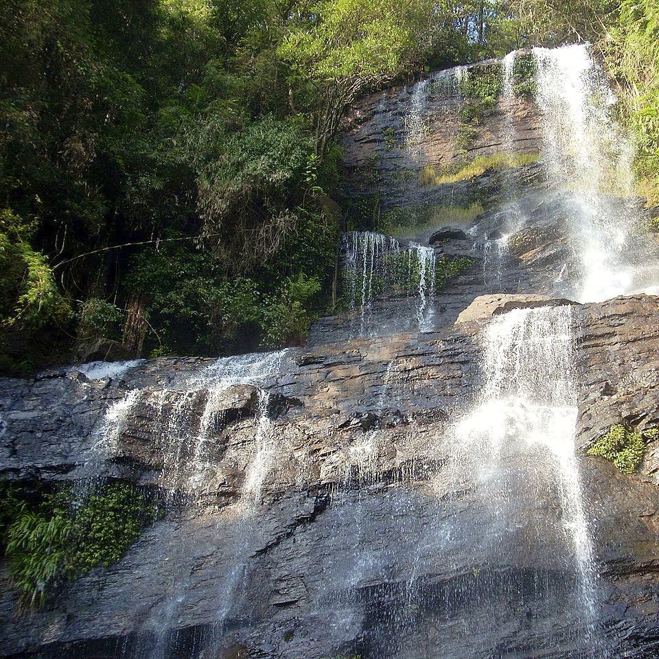 Waterfall,Body of water,Water resources,Natural landscape,Water,Nature,Nature reserve,Vegetation,Watercourse,Wilderness