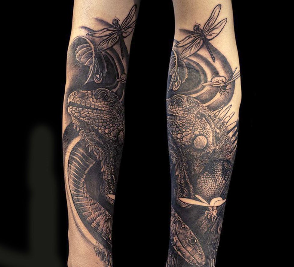 Biomech Alien Tattoo by Joe Riley TattooNOW