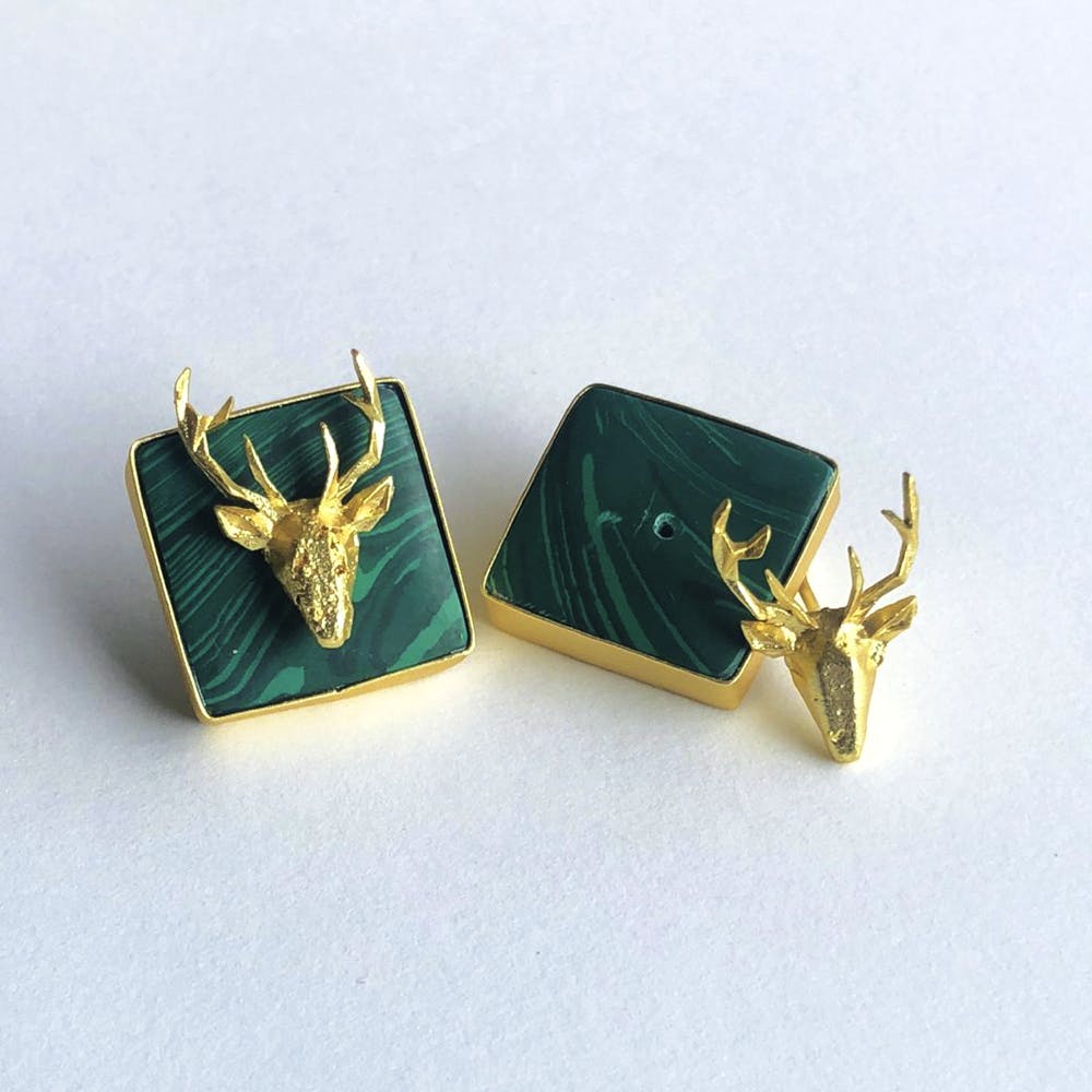 Earrings,Fashion accessory,Jewellery,Antler,Deer,Elk,Body jewelry,Fawn,Metal