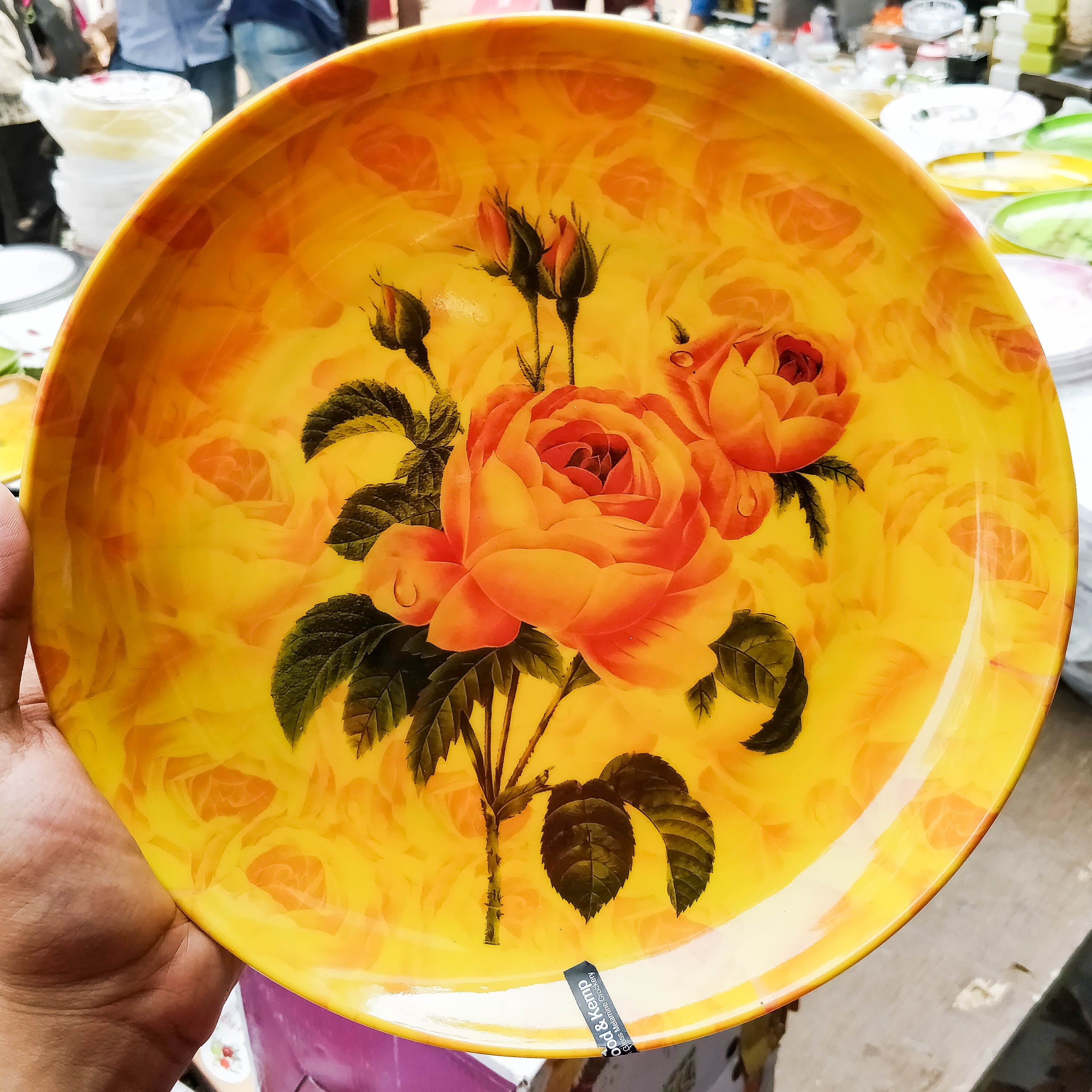 Yellow,Flower,Plate,Plant,Dishware,Platter,Ceramic,Rose,Tableware,Floristry