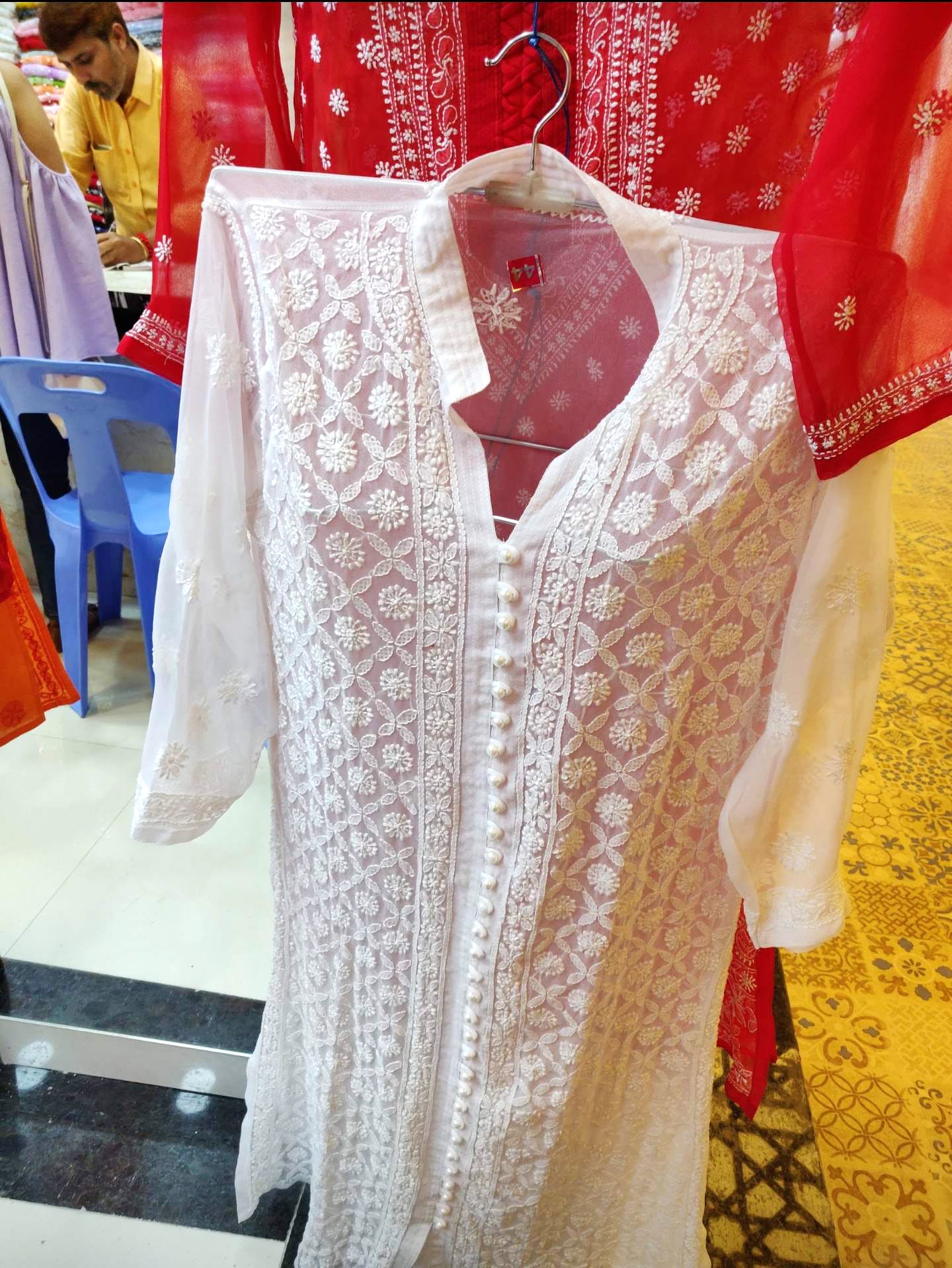 Baby Pink Chikankari Kurti With Palazzo at Rs 3799 | Chikan Embroidery Kurti,  चिकन कुर्ती - Anokherang Collections OPC Private Limited, Delhi | ID:  2851204340655