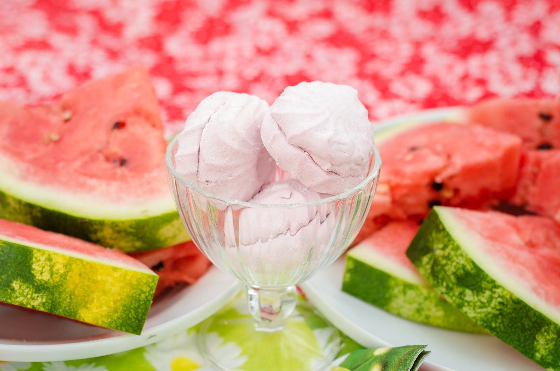 Food,Watermelon,Melon,Frozen dessert,Ice cream,Fruit,Citrullus,Pink,Plant,Cuisine