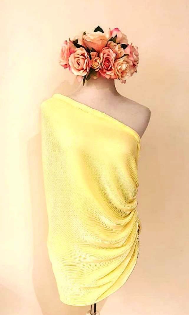 Pink,Yellow,Dress,Shoulder,Flower,Cut flowers,Plant,Headgear,Peach,Petal