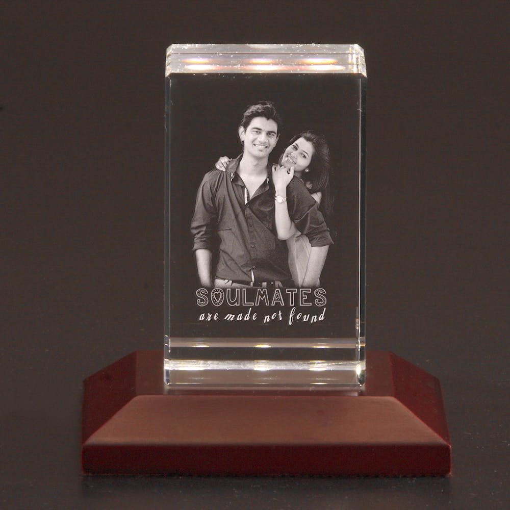 CrazzyGIFT.com Handcrafted Fully Personalized Gifts For Husband | Customized  Gifts For Husband | 3D Photo Crystal | Customized Gifts for Couple | Customized  Gifts for Men with LED Light (Anniversary) : Amazon.in: