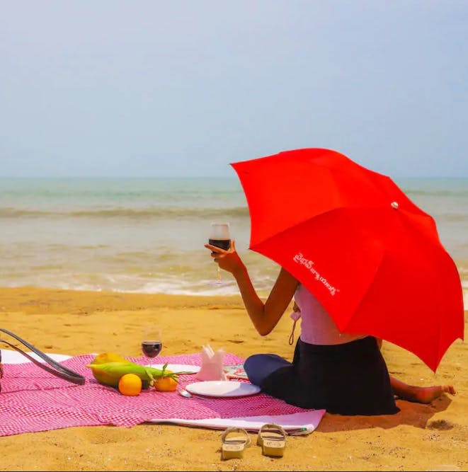 Umbrella,Beach,Summer,Fashion accessory,Vacation,Sea,Ocean,Sand