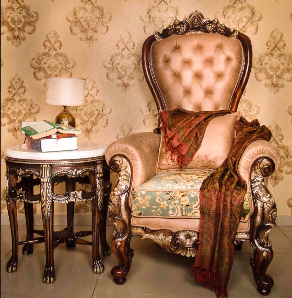 Chair,Furniture,Classic,Room,Interior design,Antique,Napoleon iii style,Table,Club chair