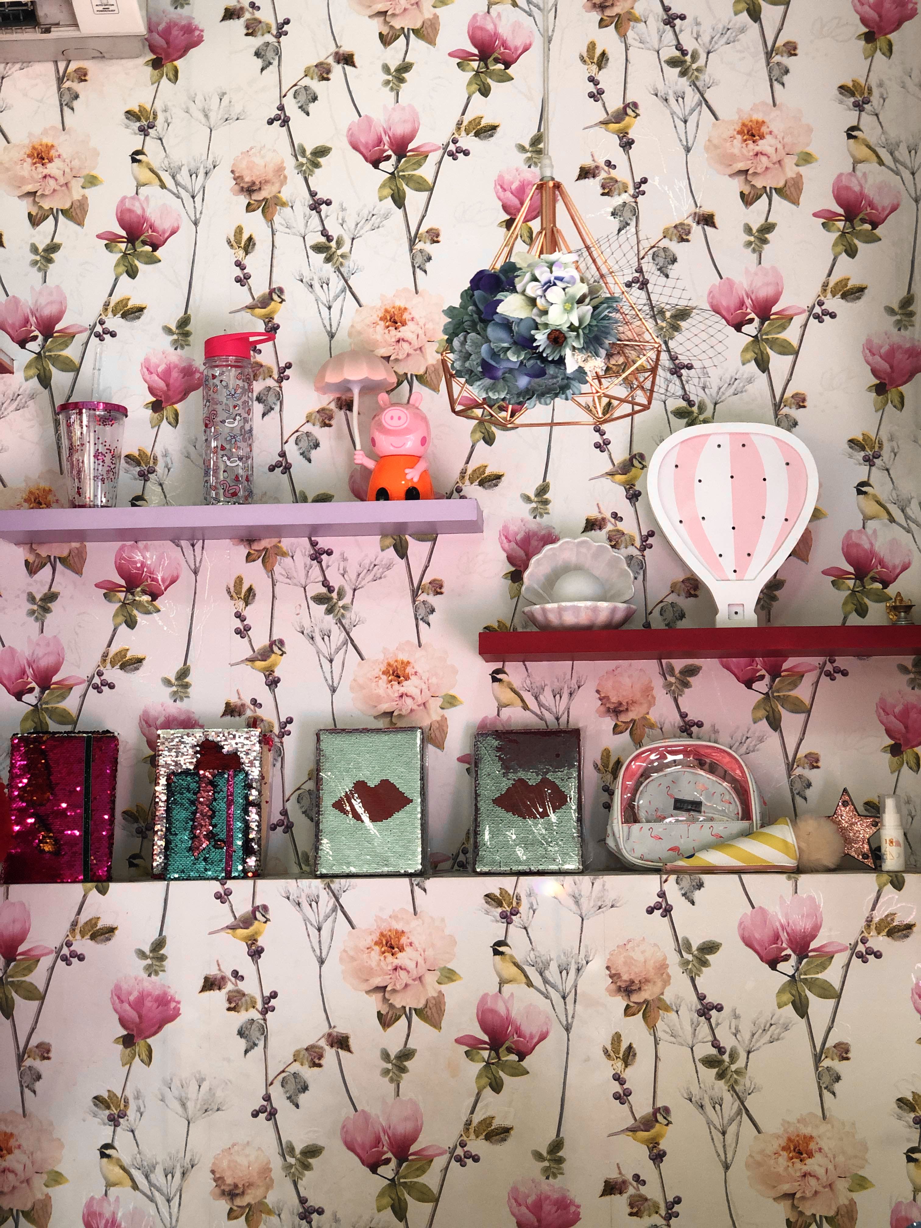 Pink,Spring,Flower,Plant,Pattern,Wallpaper,Floral design,Textile,Room,Wildflower
