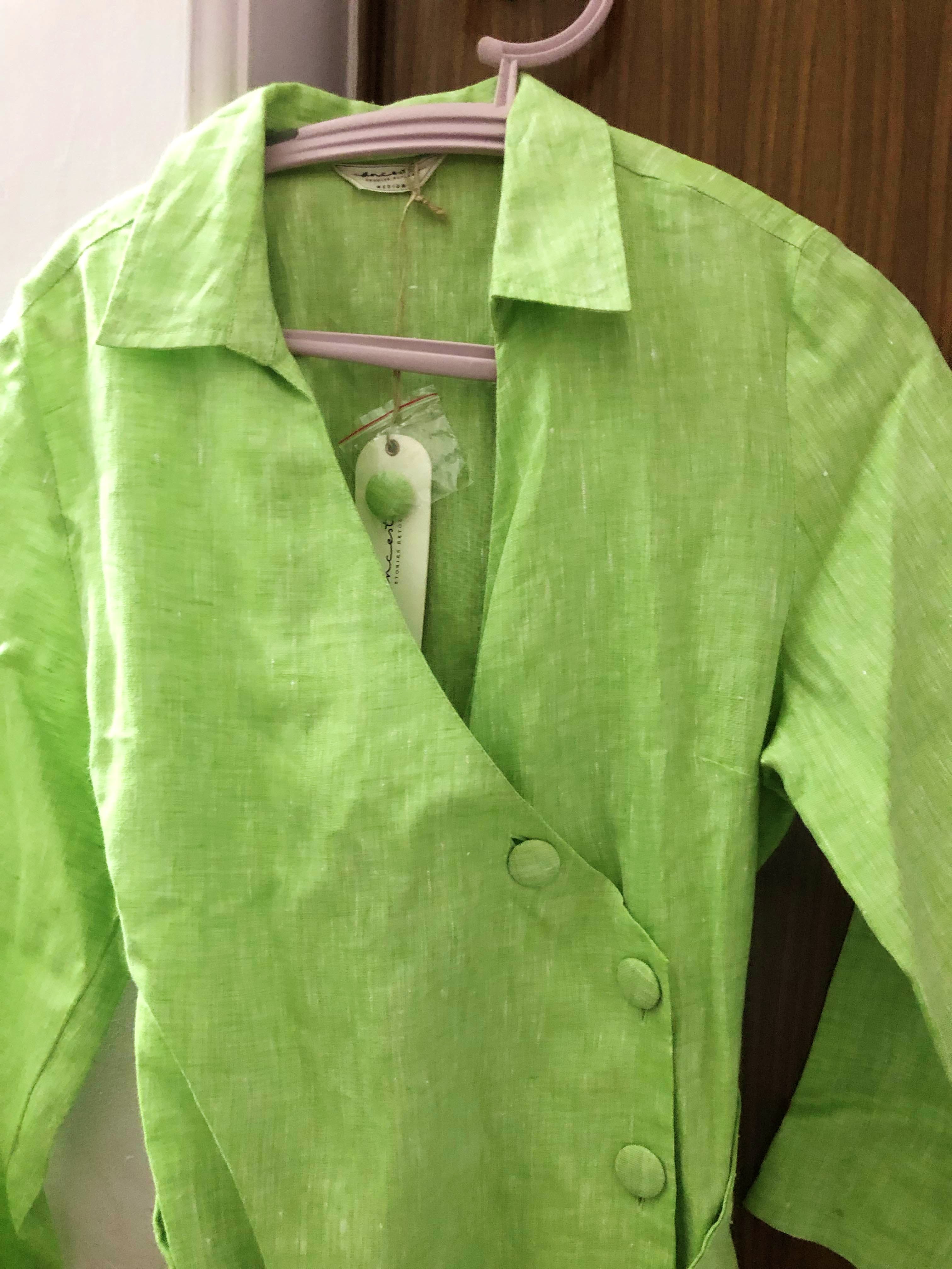 Clothing,Green,Outerwear,Sleeve,Jacket,Collar,Button
