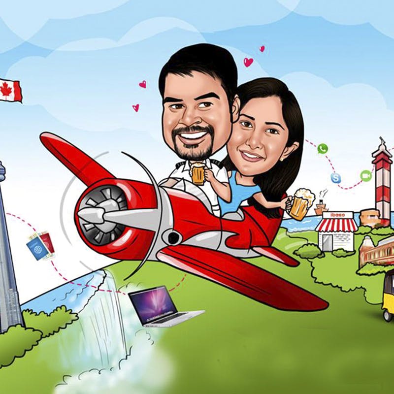 Caricature Wedding Cards By EloCaricatures! | LBB