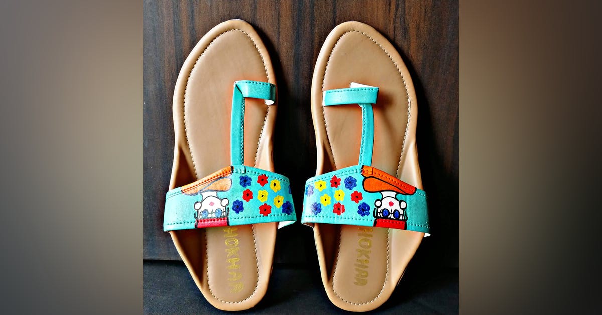 Pakistani chappal design girl Clearance