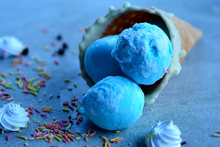 Blue,Turquoise,Blueberry,Food,Frozen dessert,Sorbet,Food coloring,Ice cream